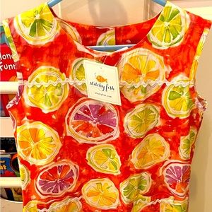 NWT Lemon Lime Dress, Stitchy Fish